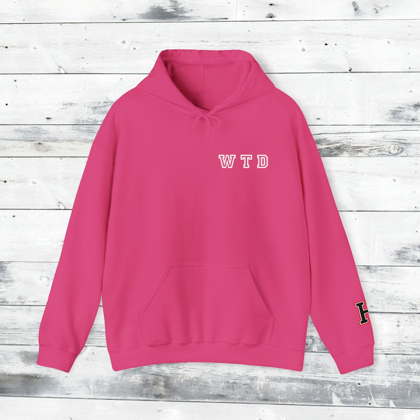 Heath Hawks WTD front Southside Strong back - H Cuff  - Hoodie