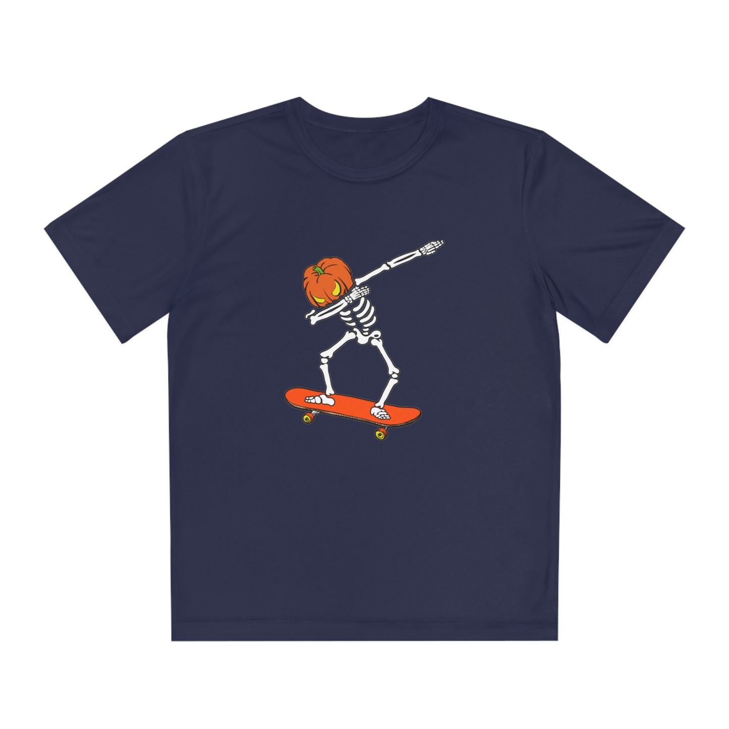 Dabbing Pumpkin Skelly Skater T