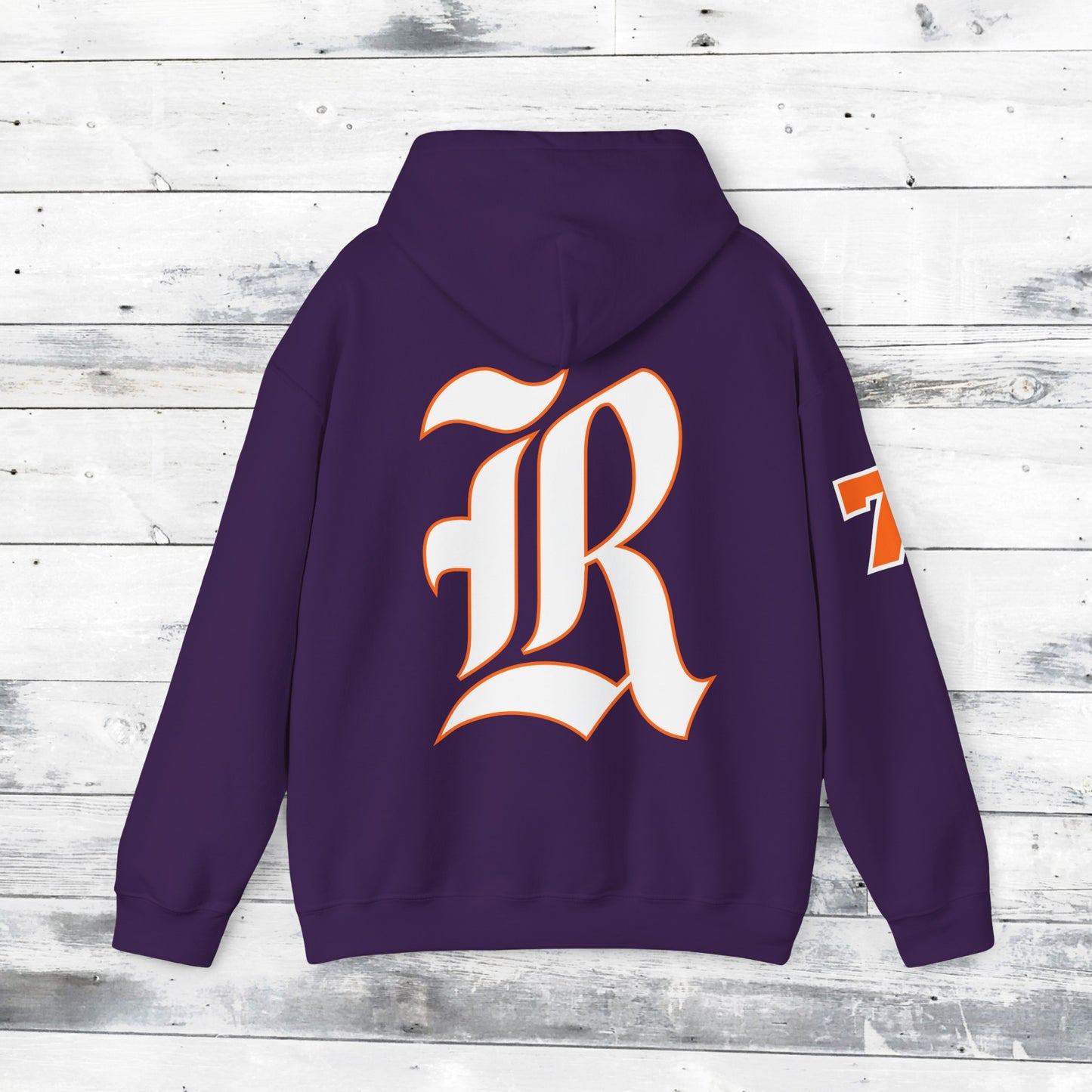 Custom Number Sleeve Jackets Stinger Hoodie Front - Old School R back