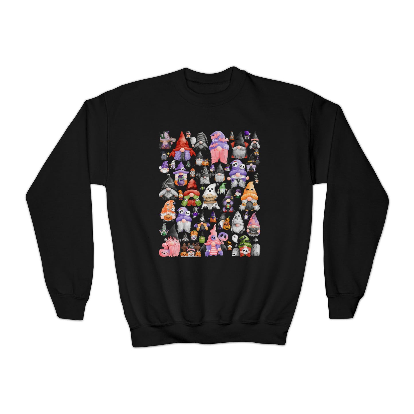 The Gnome Halloween Youth Crewneck Sweatshirt
