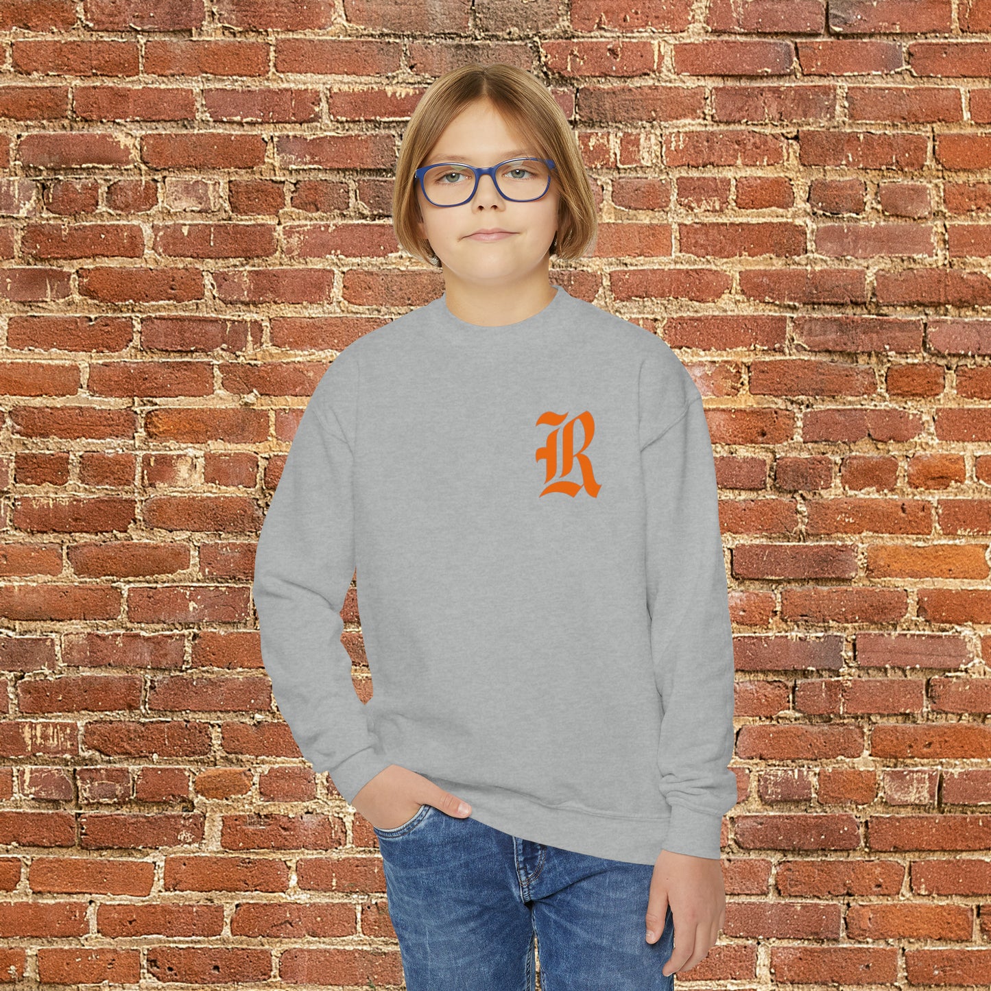 Youth Old School R Front - Fighting Jacket Back Sweater