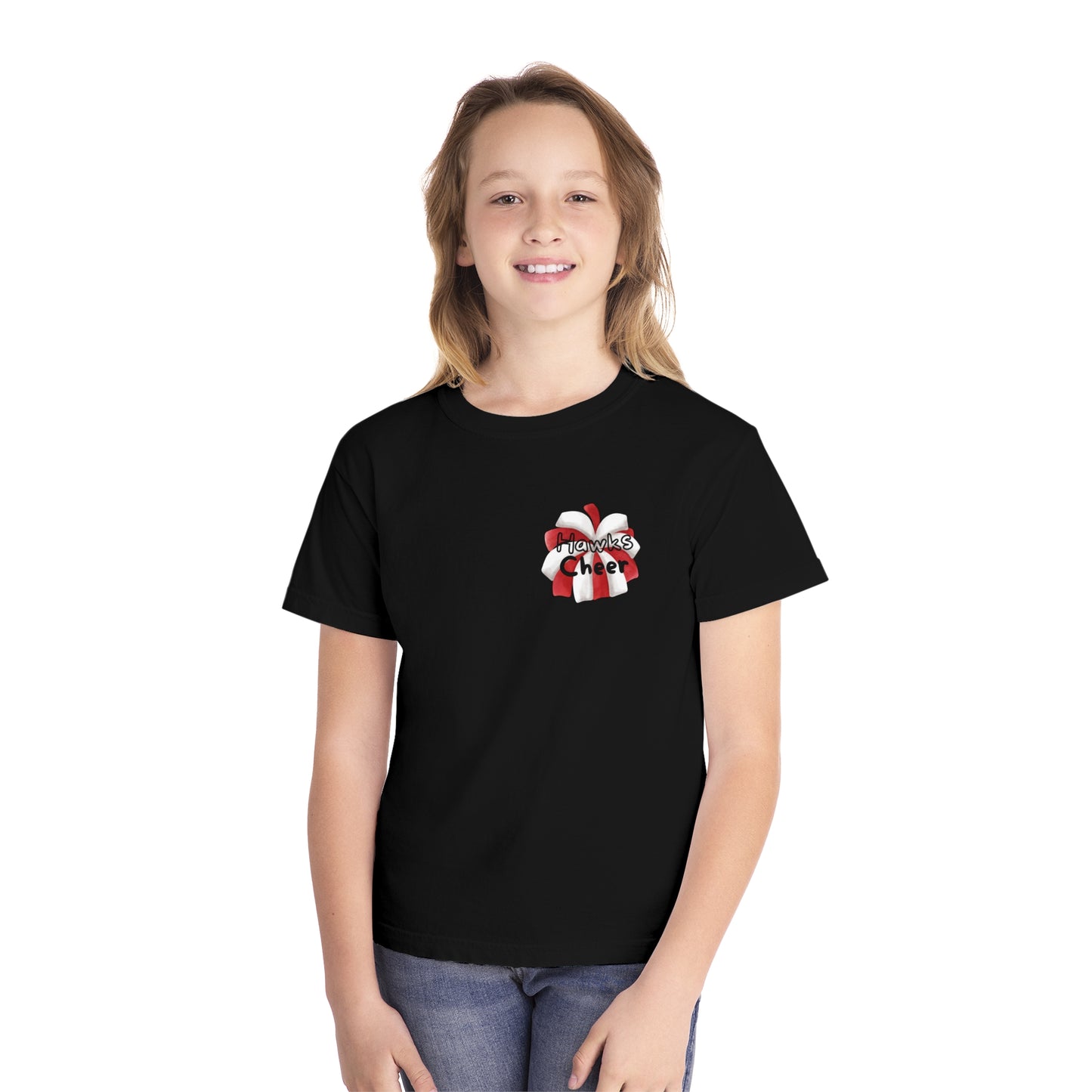 Youth Fun Hawks Cheer Tee