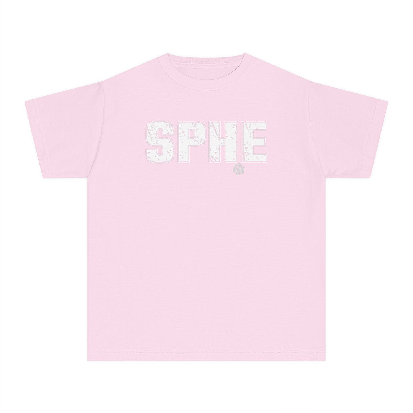 SPHE Youth Comfort Colors T . White Text