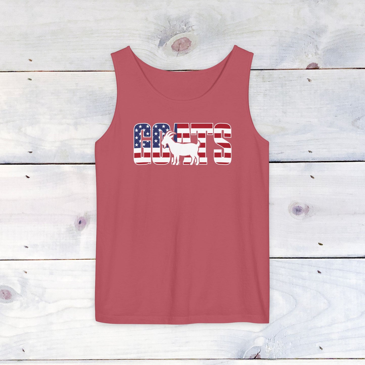 Goats, Stars & Stripes Comfort Colors Tank