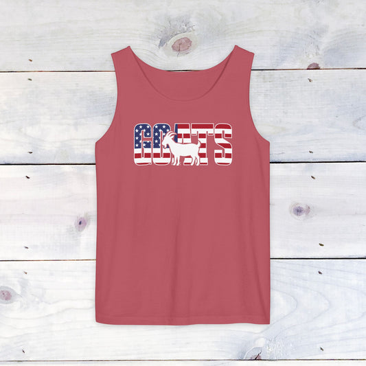 Goats, Stars & Stripes Comfort Colors Tank