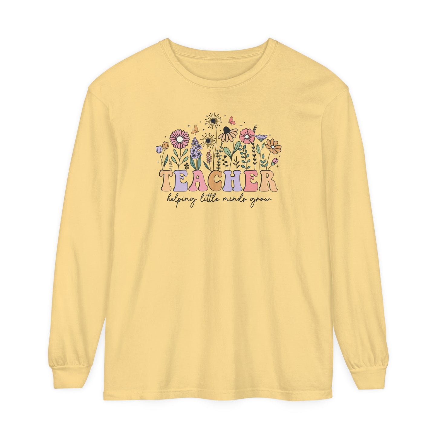 Teacher Long Sleeve Comfort Colors T-Shirt