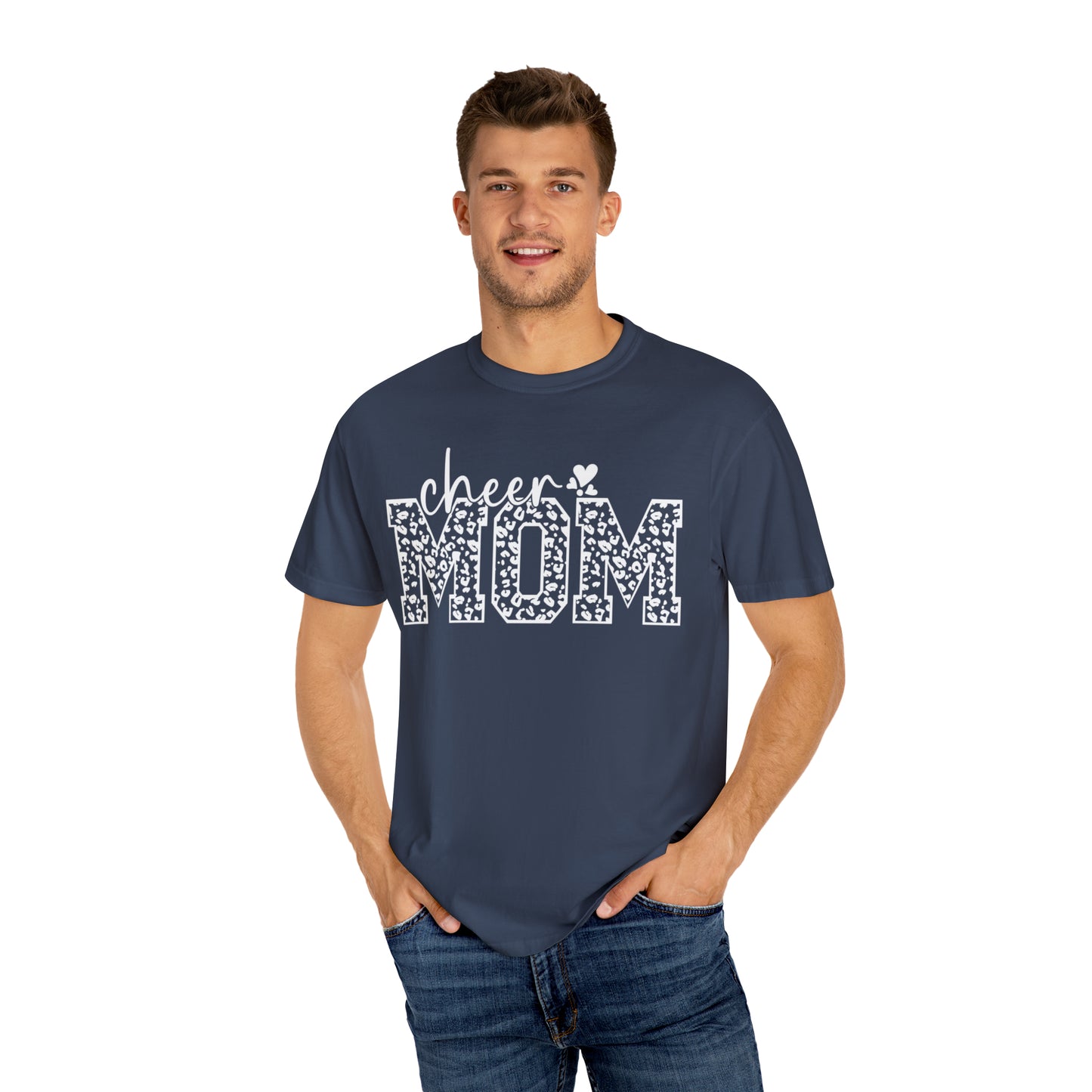 Cheetah Cheer Mom - Comfort Colors T