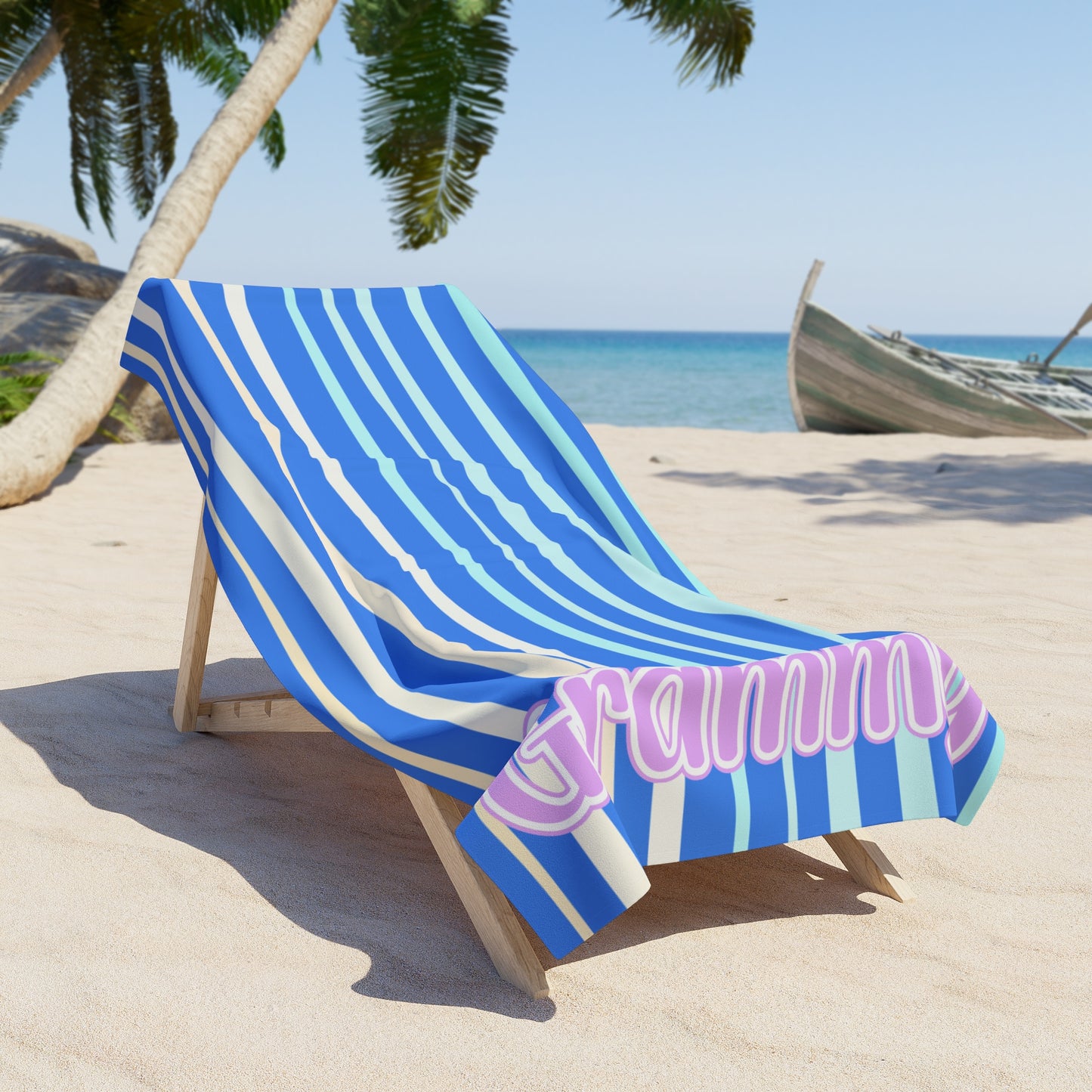 Custom Beach Towel - Grammy