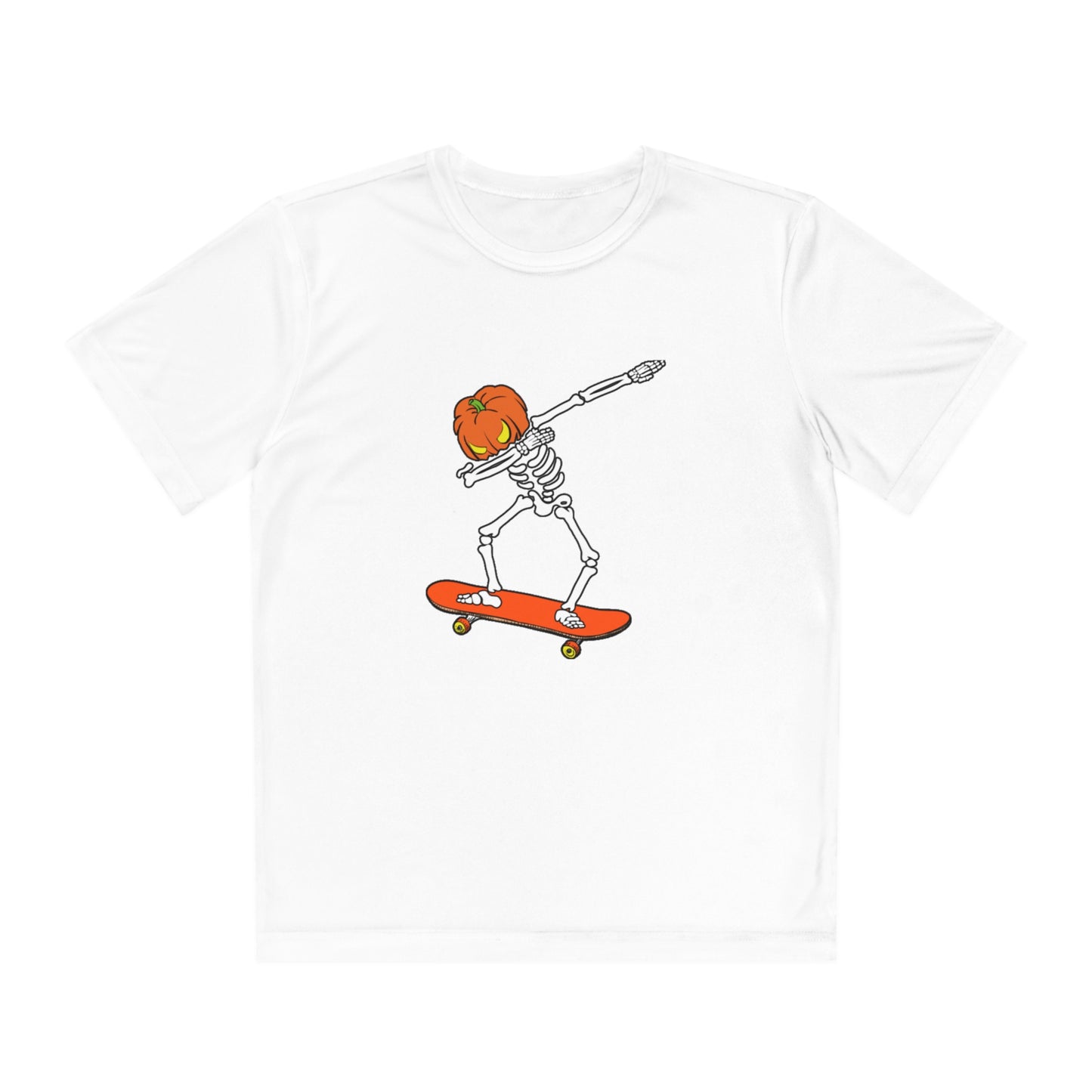 Dabbing Pumpkin Skelly Skater T