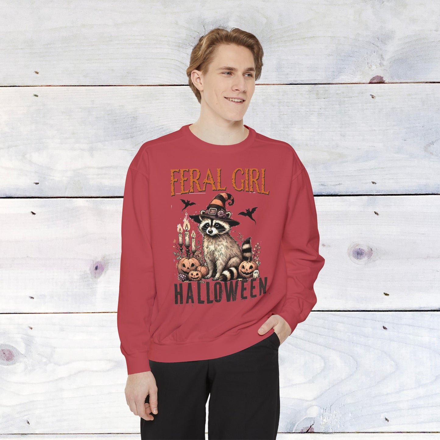 Feral Girl Halloween Comfort Colors Sweater