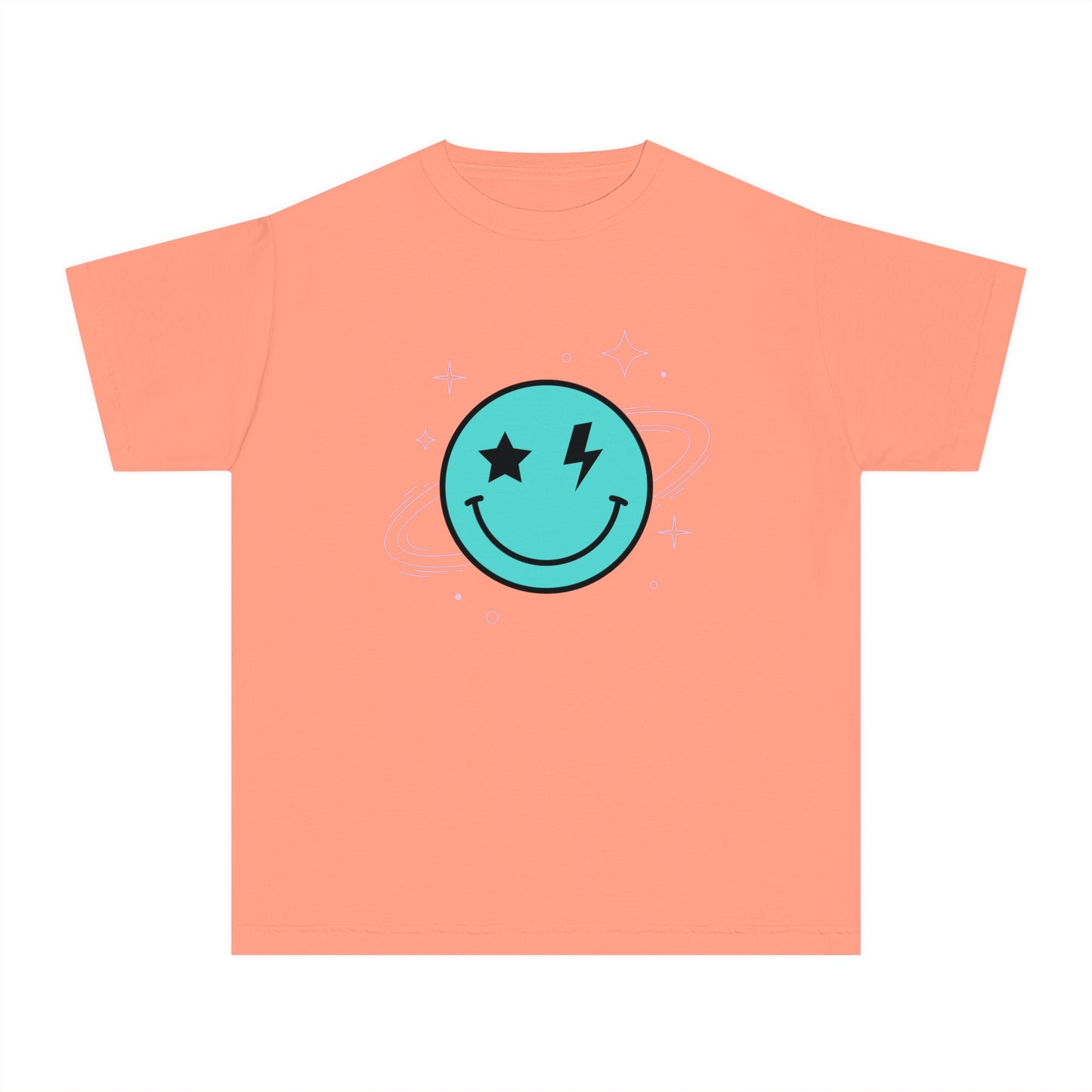 Youth Space Smiley Comfort Colors T-Shirt