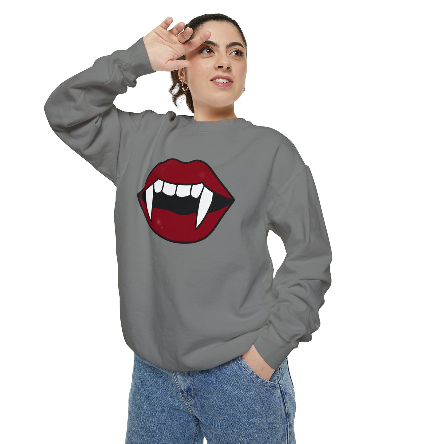 Vampire Fang Comfort Colors Sweater