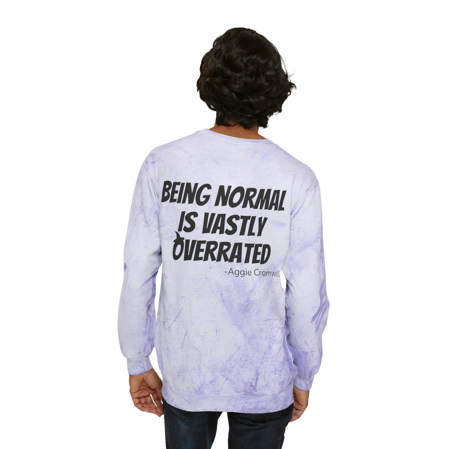 Skull Front, Vastly Overrated Back - Color Blast Comfort Colors Pullover - Multi Color Options