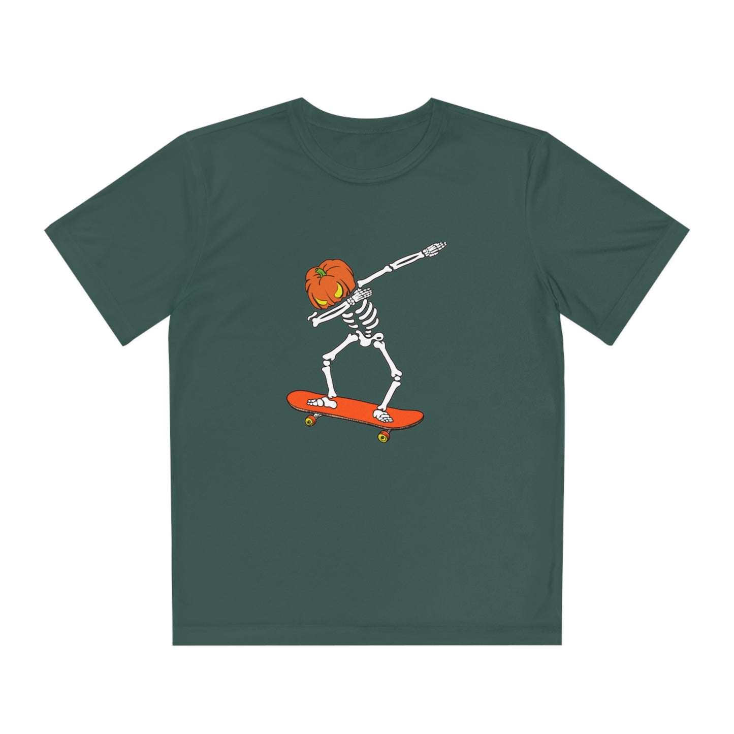 Dabbing Pumpkin Skelly Skater T