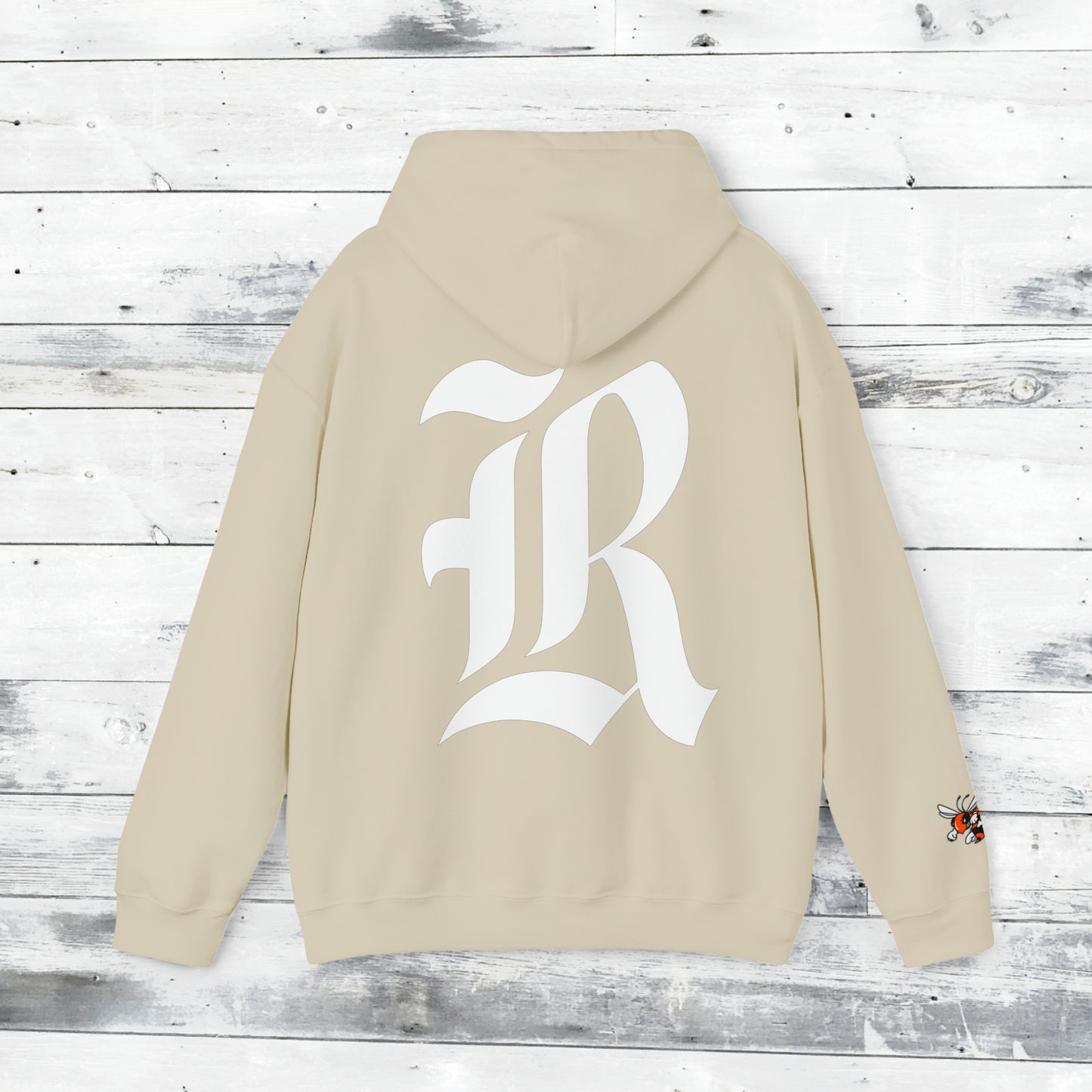 Jackets Stinger Hoodie Front - Yellow Jacket Sleeve/Cuff - Old School R back