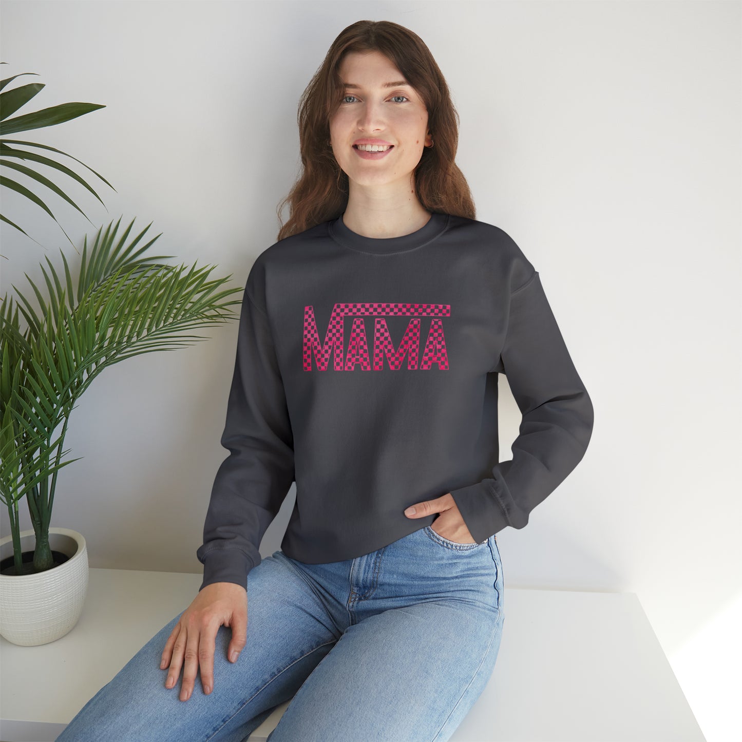 Pink Mama Checkered Sweater