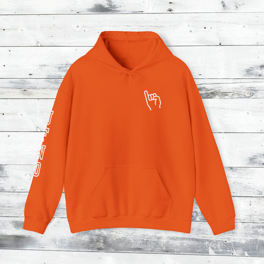 Jackets Stinger Hoodie Front - JFND Sleeve - Old School R back