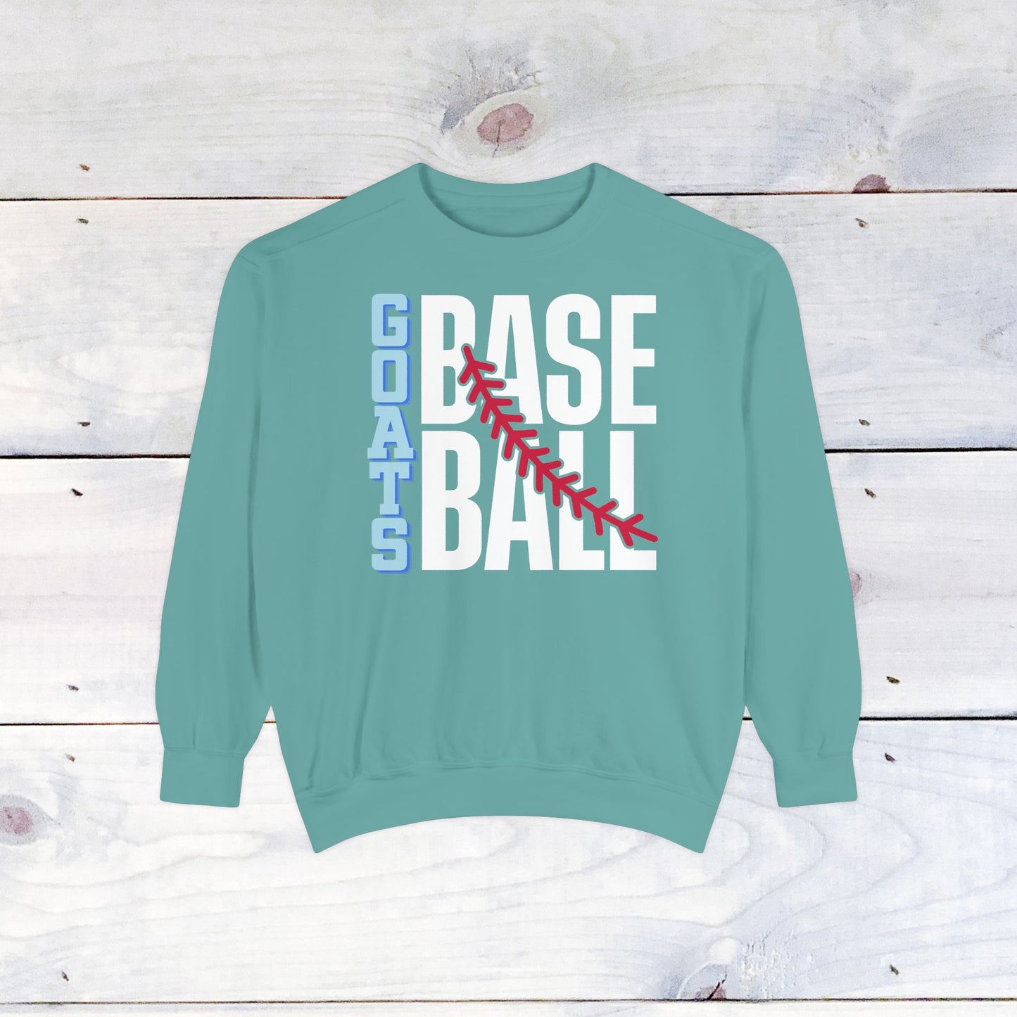 Goats Baseball Comfort Color Sweatshirt