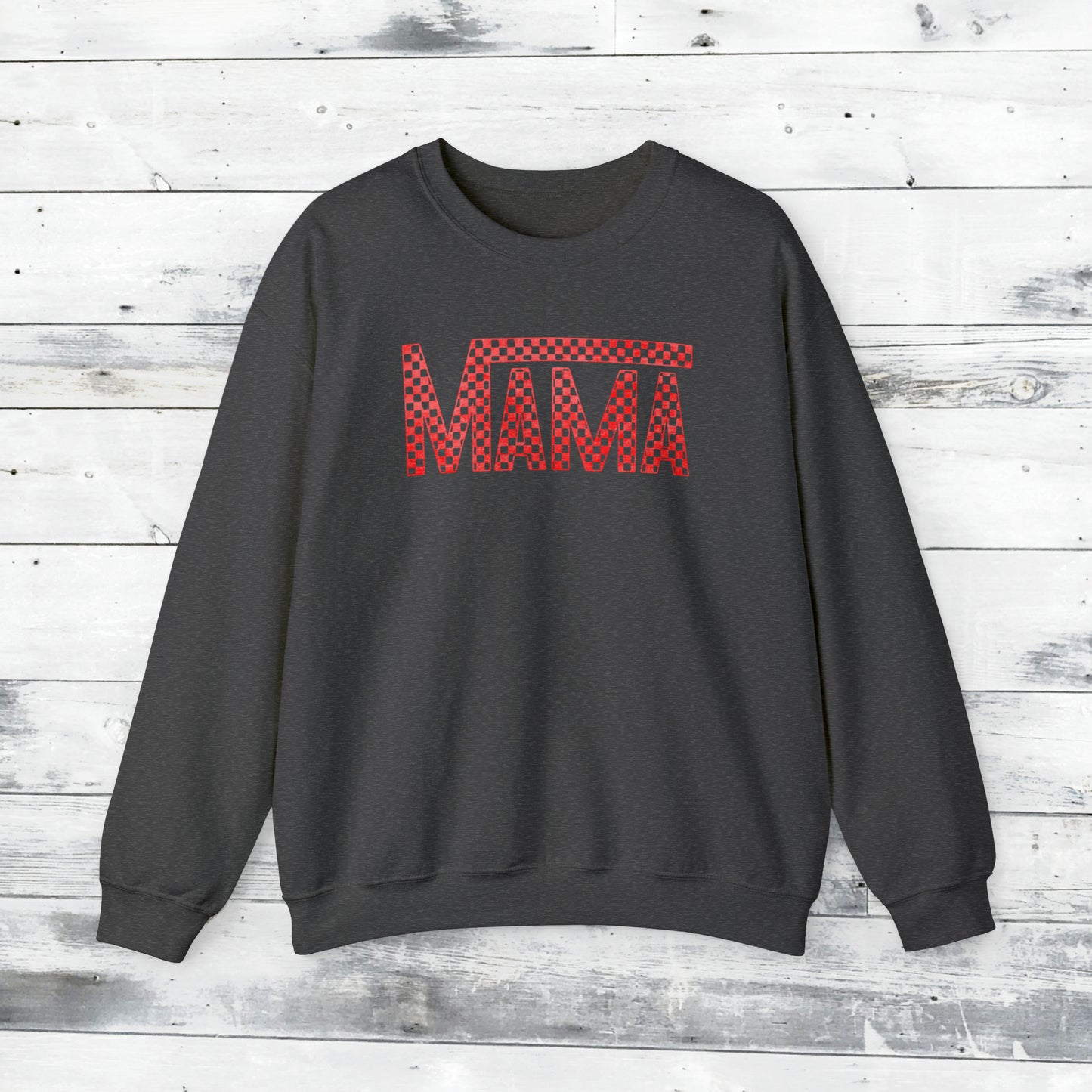 Red Mama Checkered Sweater
