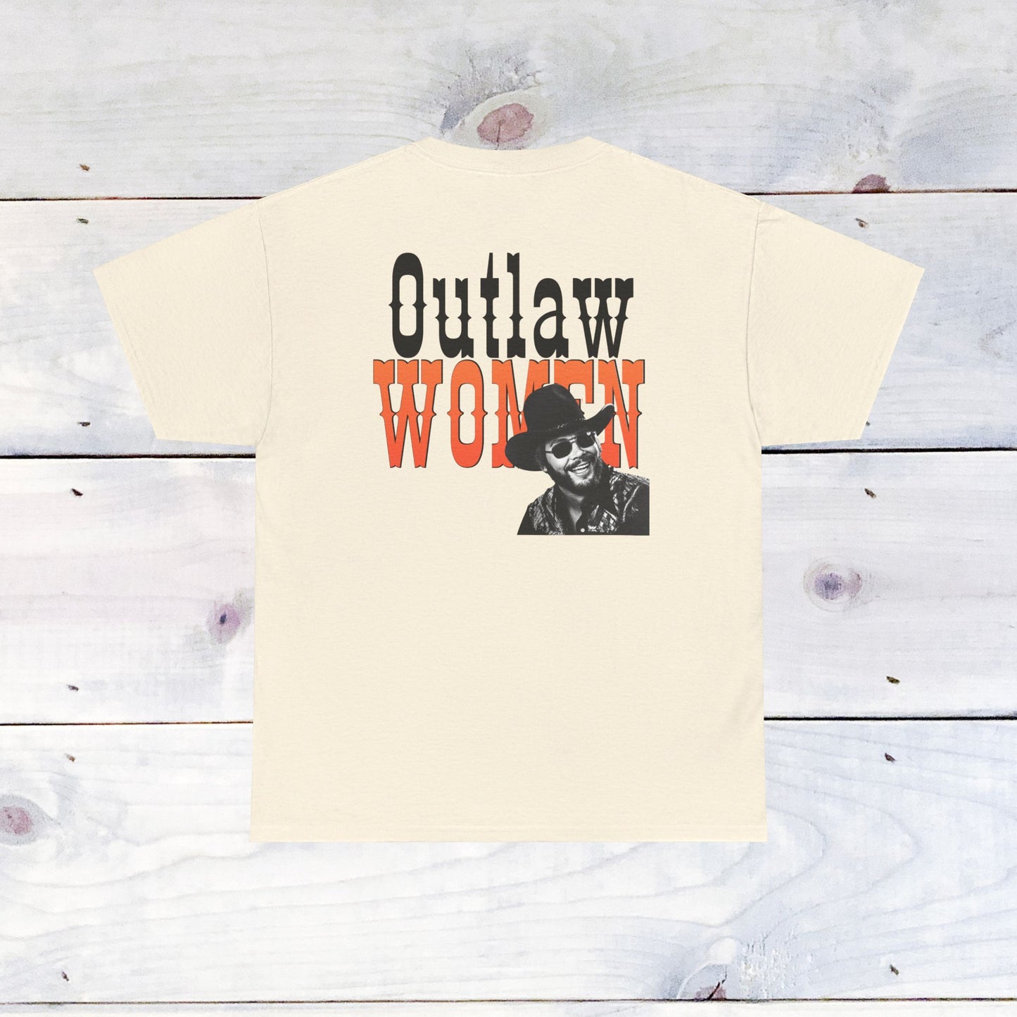 Hank Outlaw Women Unisex Cotton Tee