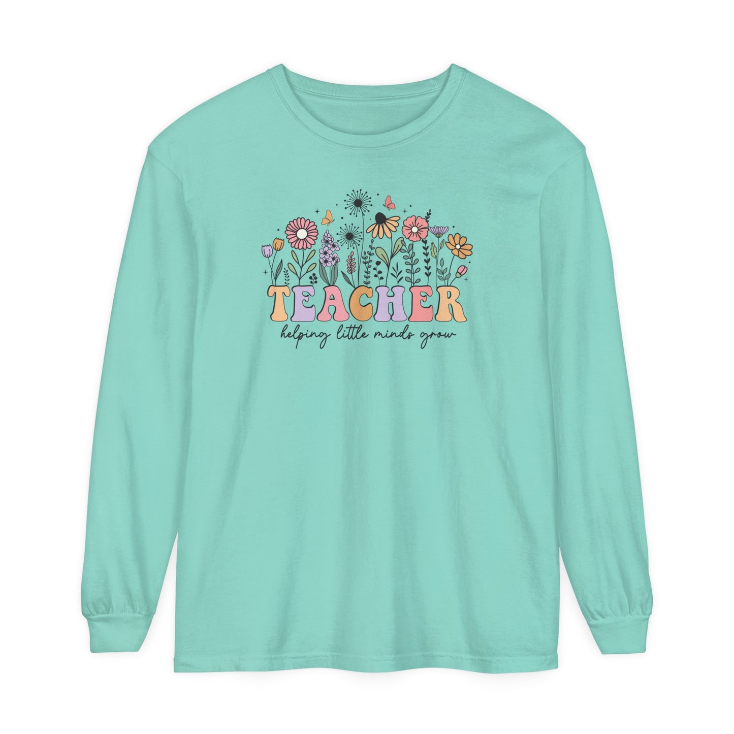 Teacher Long Sleeve Comfort Colors T-Shirt