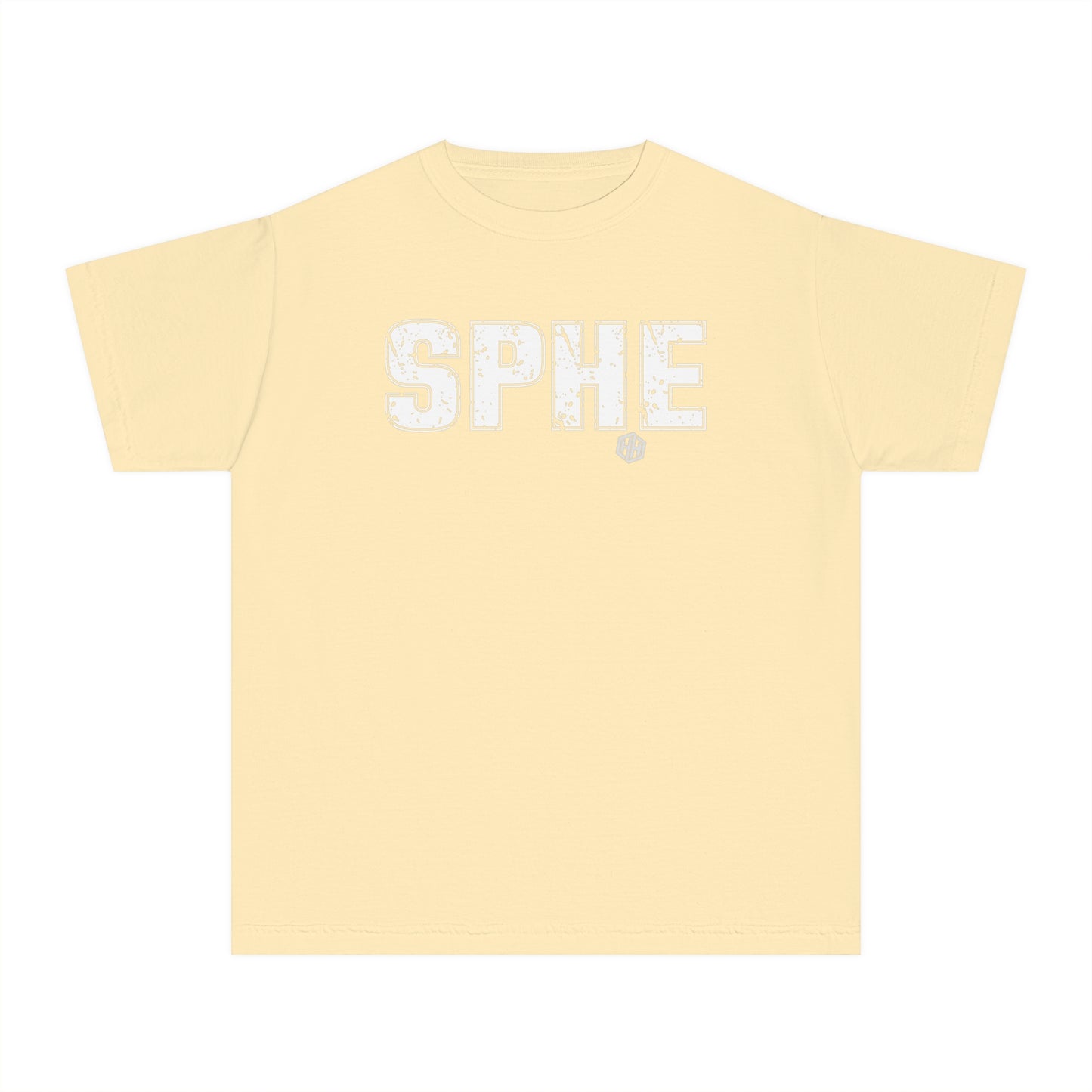 SPHE Youth Comfort Colors T . White Text