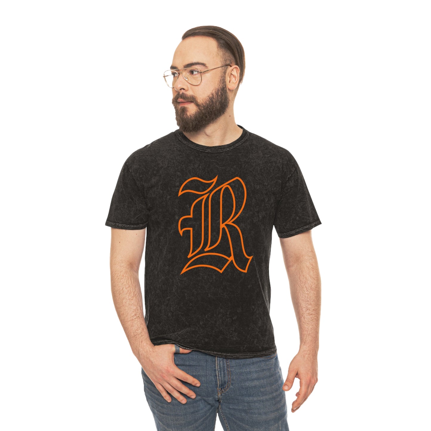 Mineral Wash Old School Rockwall R T-Shirt