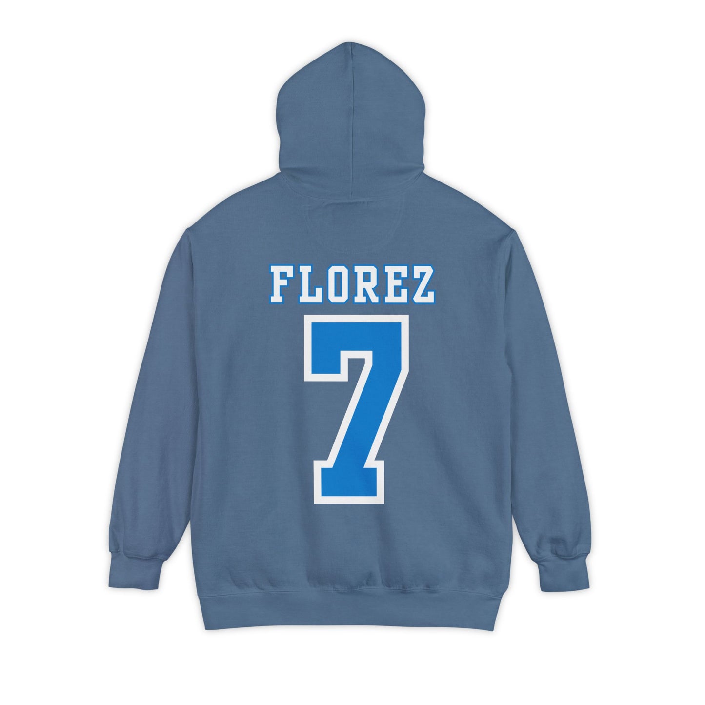 Custom Stallions Mom #7 Florez Comfort Colors Hoodie