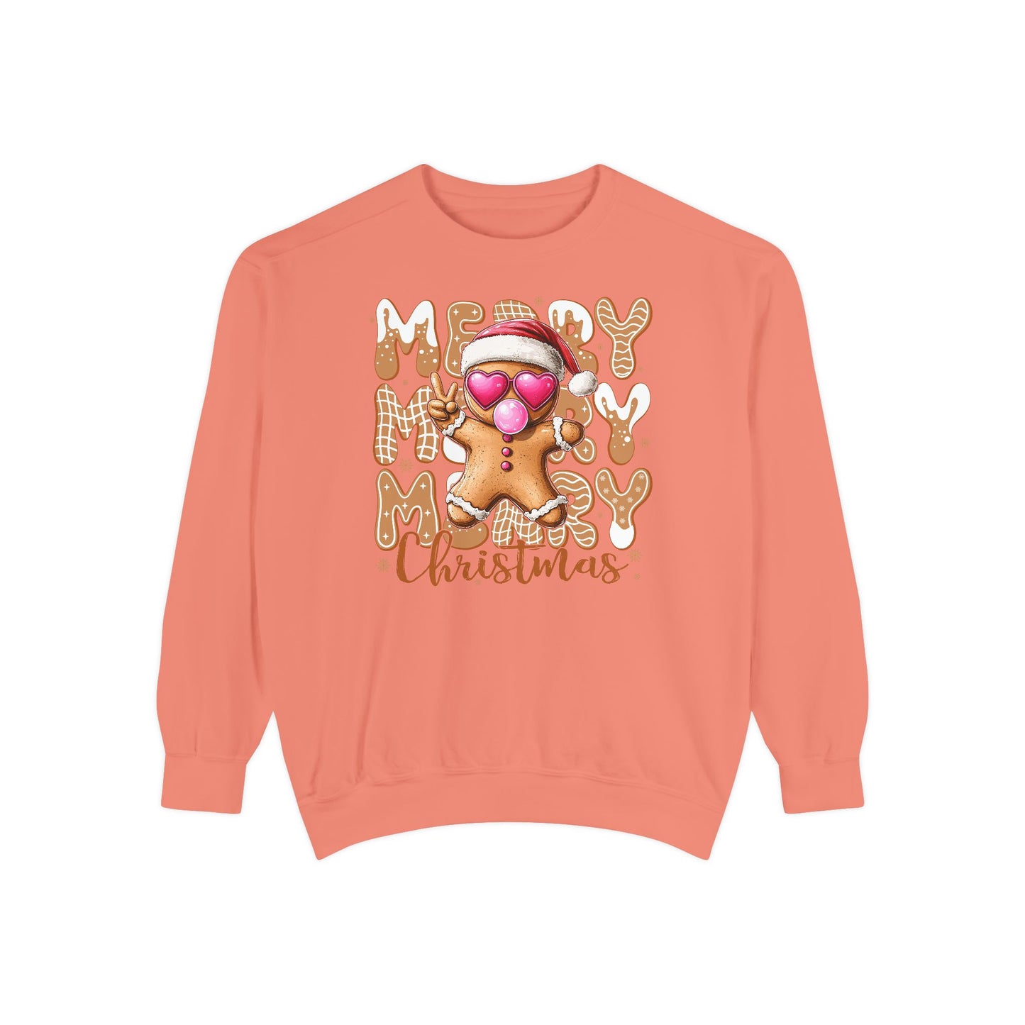 Merry Merry Gingerbread Man Comfort Colors Sweater