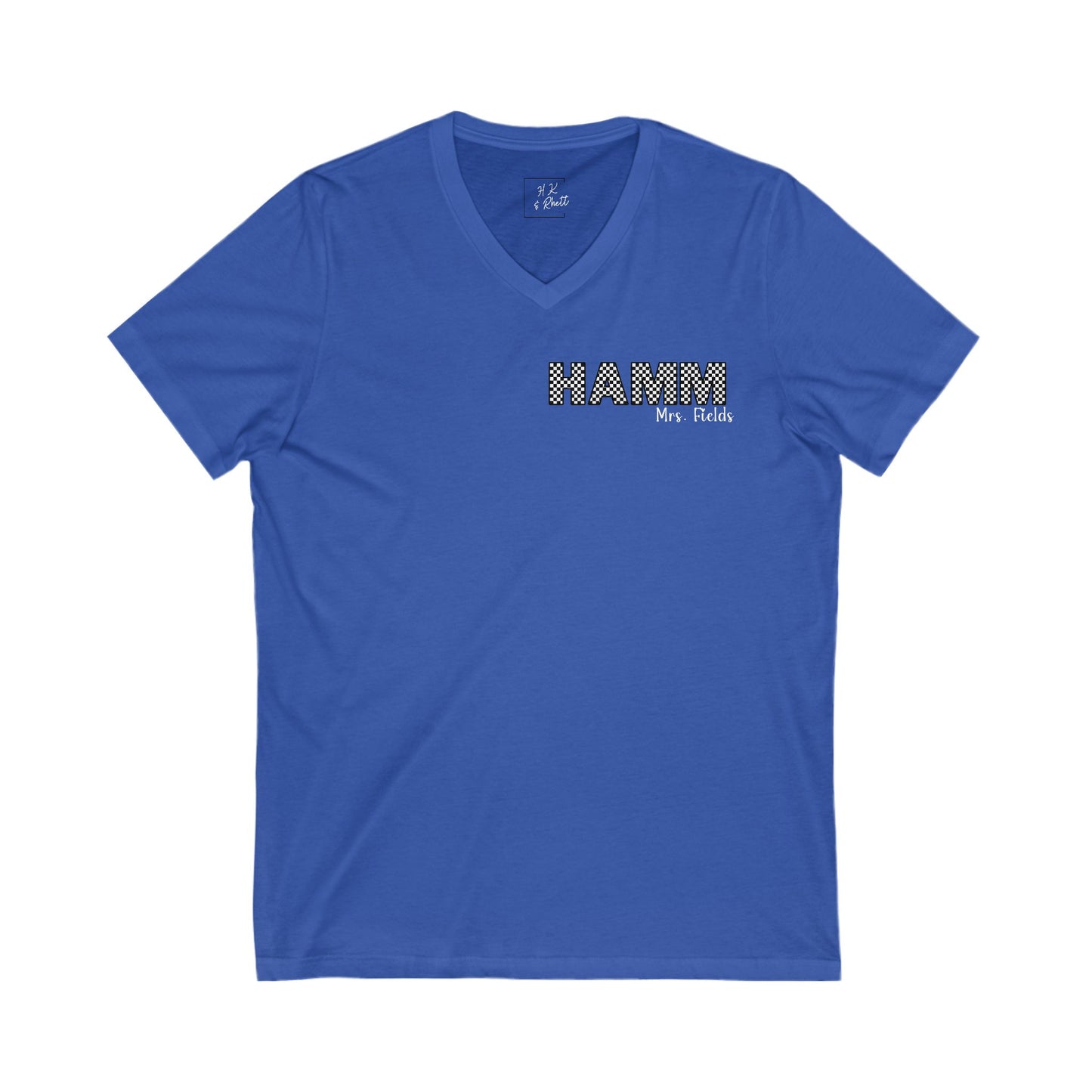 Personalized Pre-K Hamm Teacher V-Neck Tee