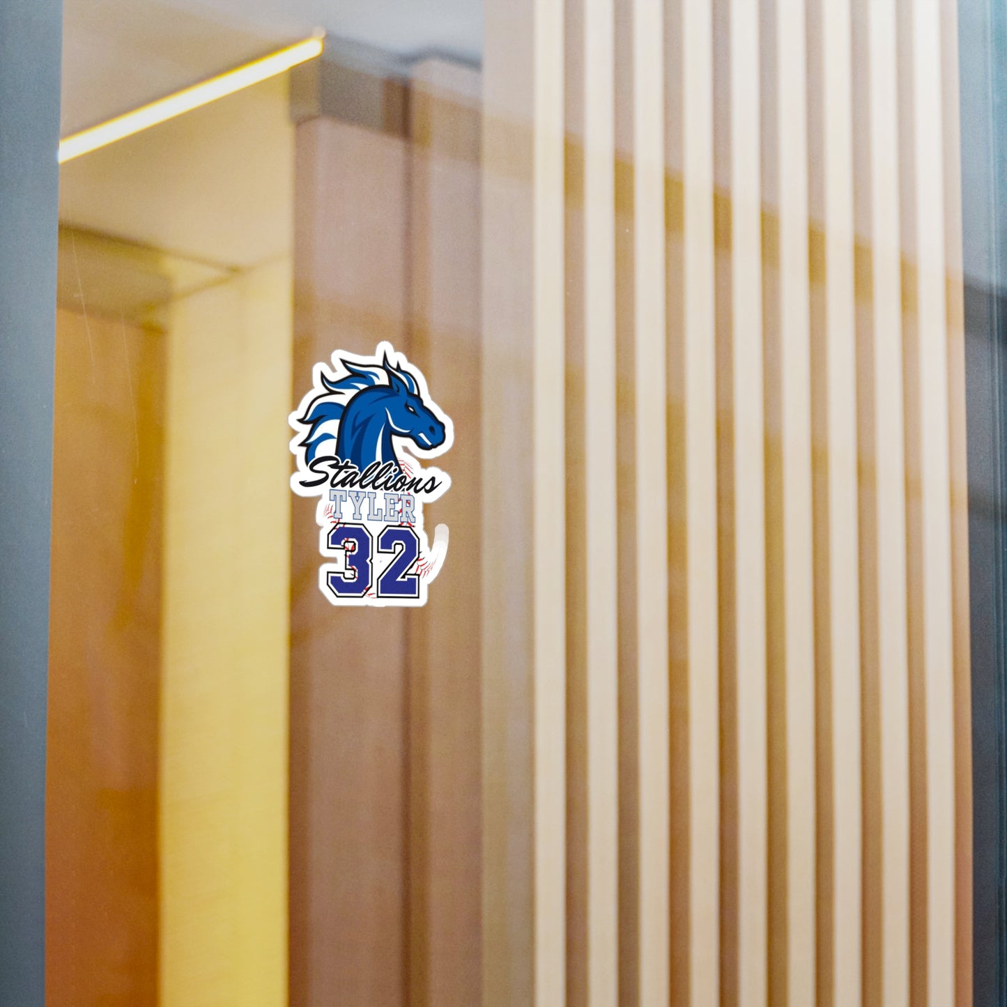 Stallions 32 Custom Vinyl Sticker