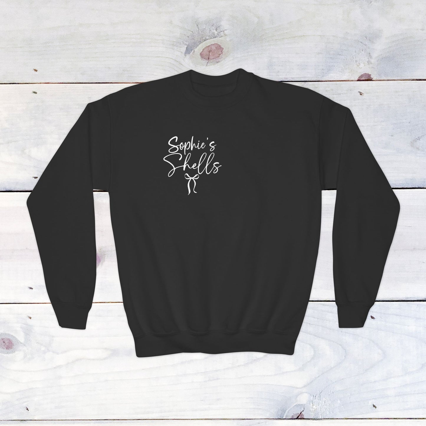 Custom 'Sophie's Shells' Youth Crewneck Sweatshirt