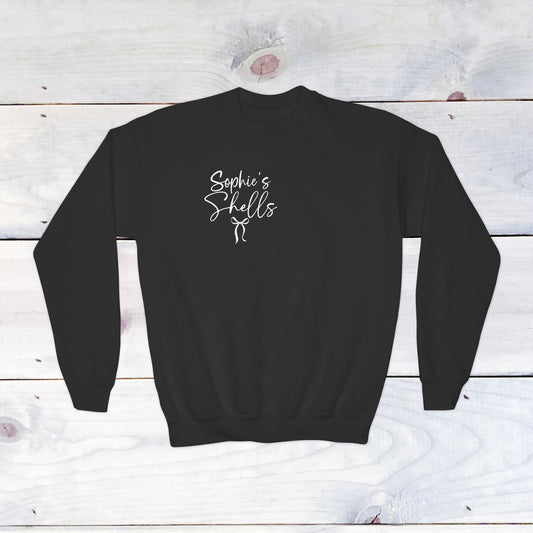 Custom 'Sophie's Shells' Youth Crewneck Sweatshirt