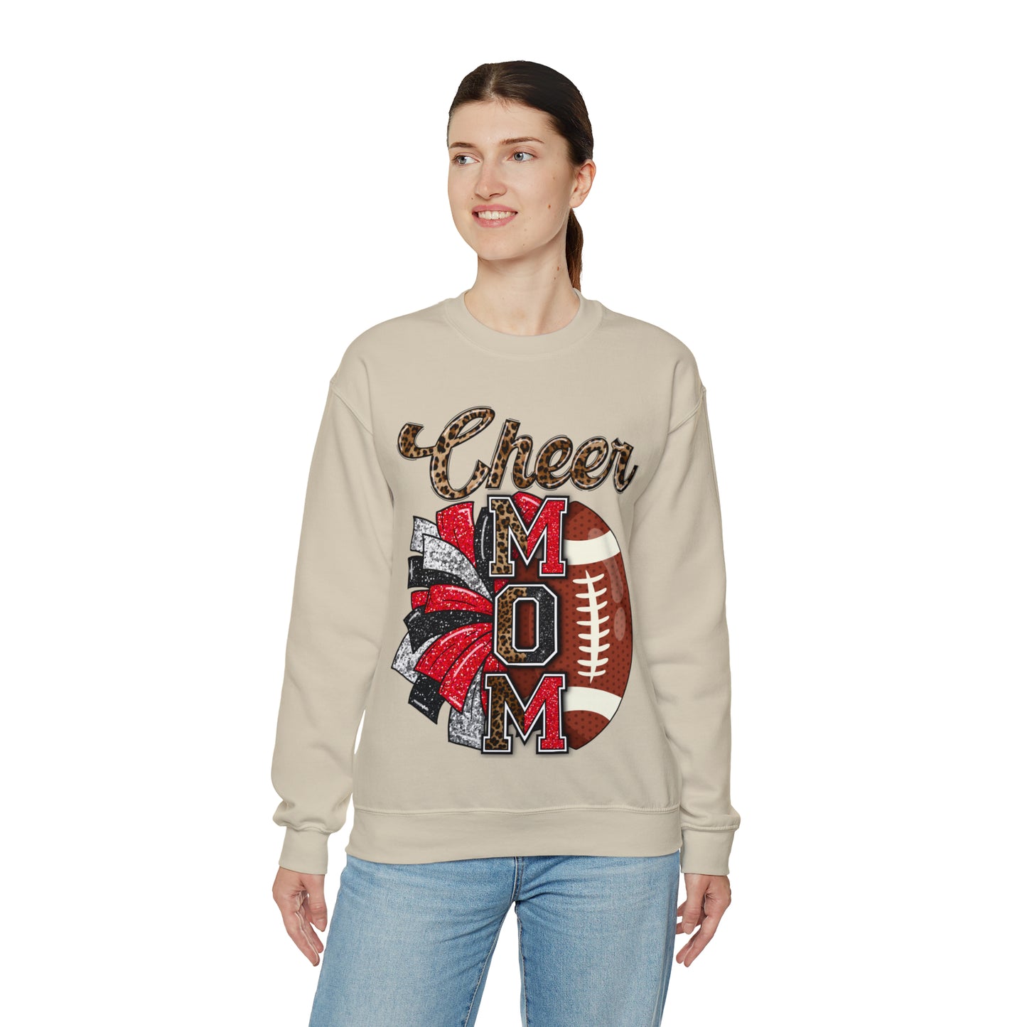 Cheer Mom Glitz Front Sweater