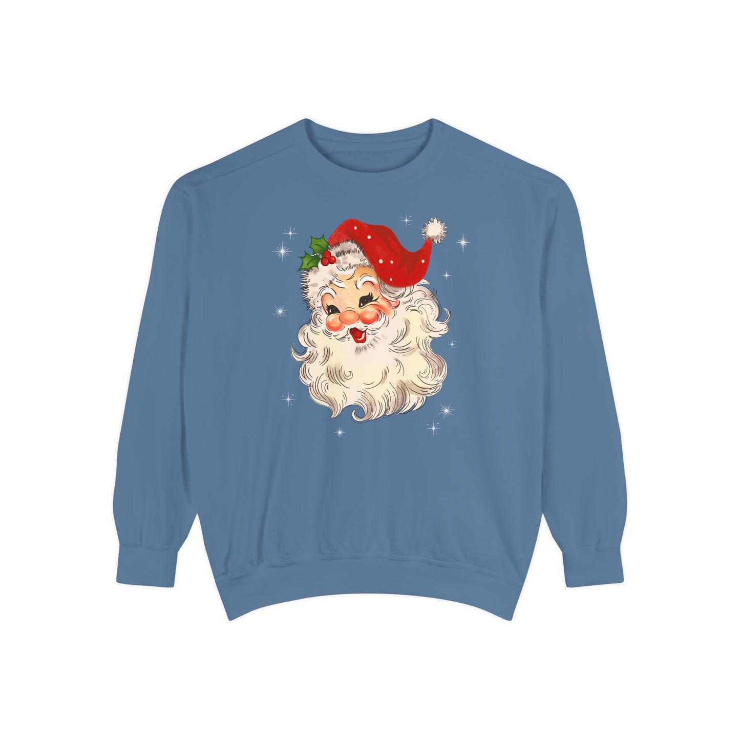 Sparkle Santa Comfort Colors Sweater