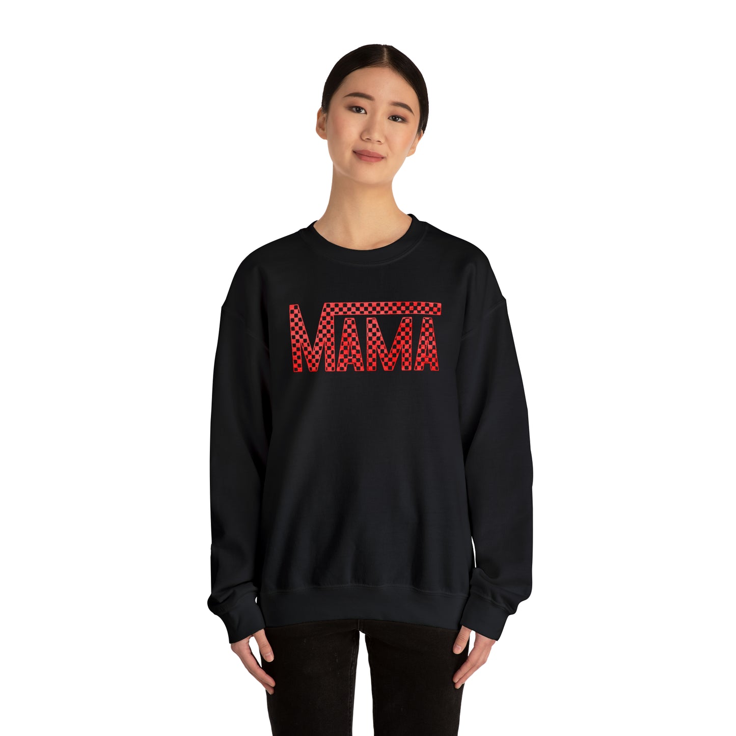 Red Mama Checkered Sweater