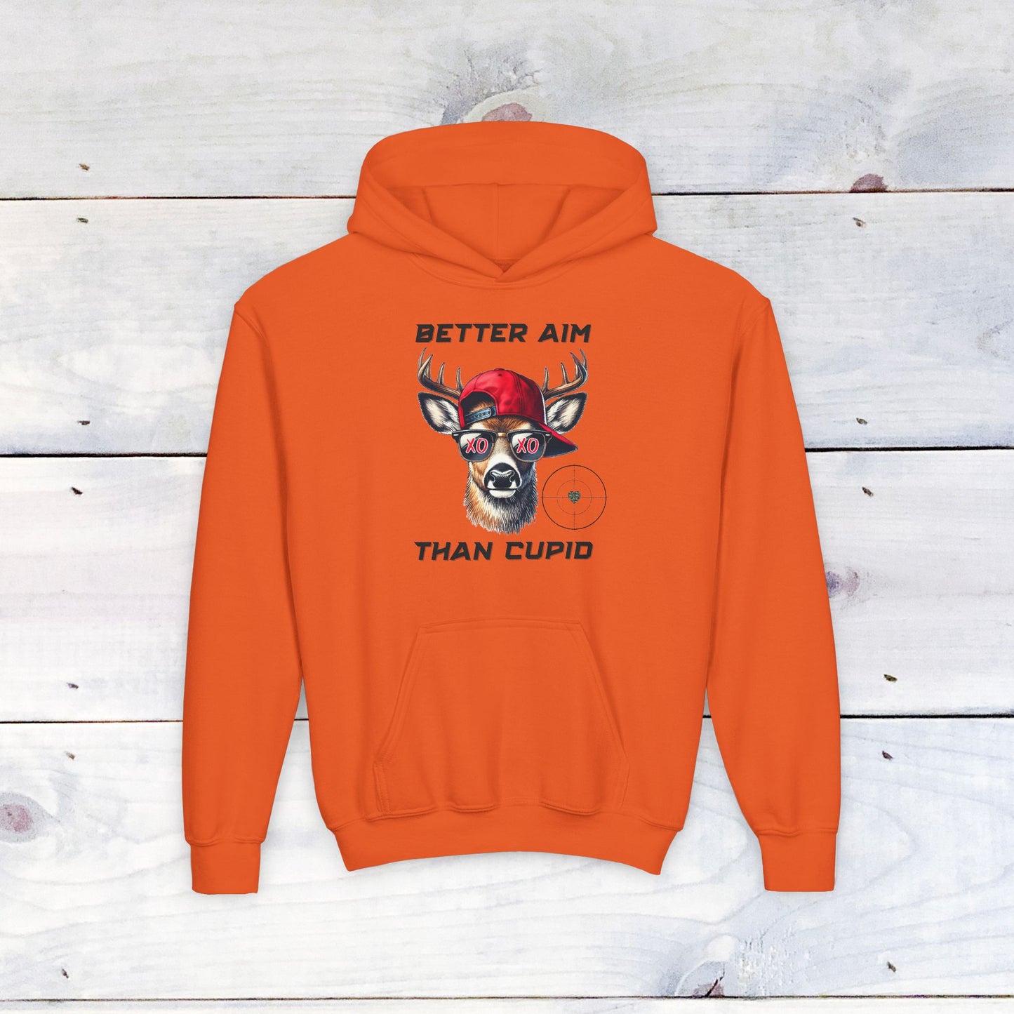 Better Aim than Cupid Youth Sweatshirt - No Background