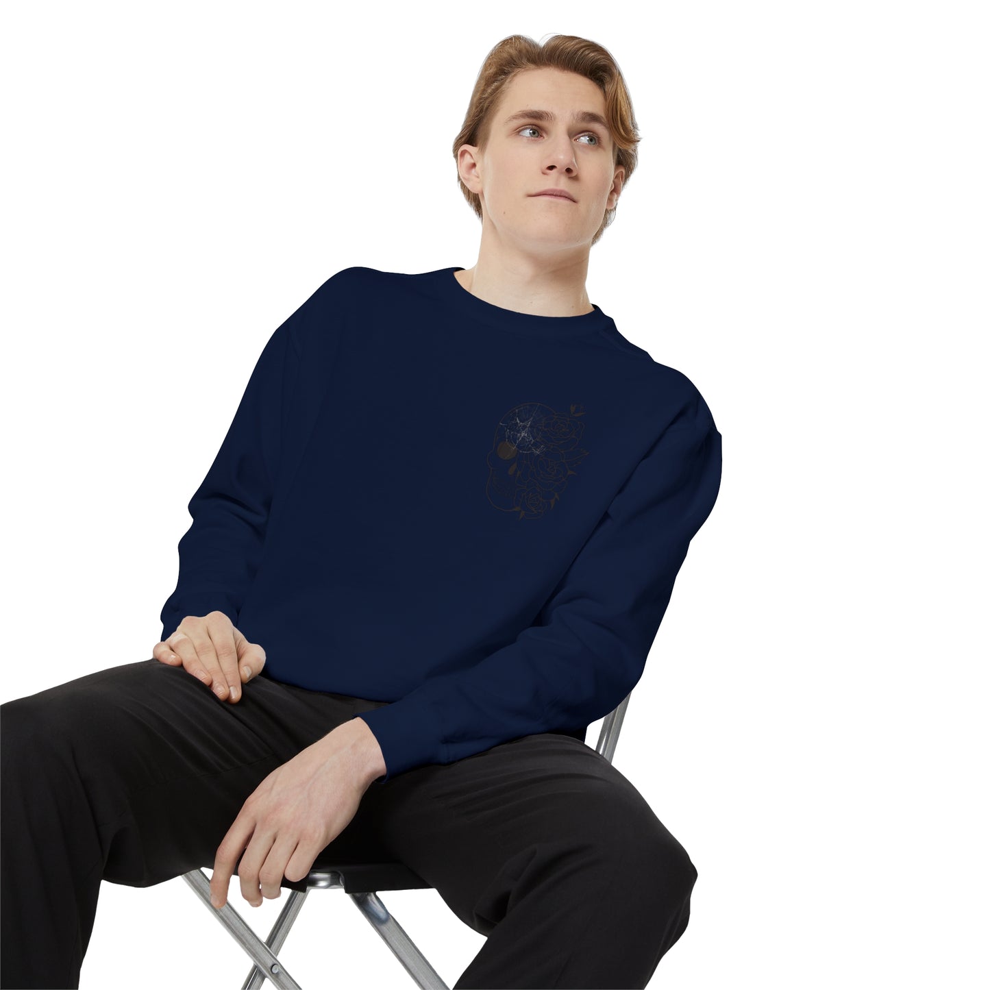Skull Front, Vastly Overrated Back - Comfort Colors Pullover - Multi Color Options