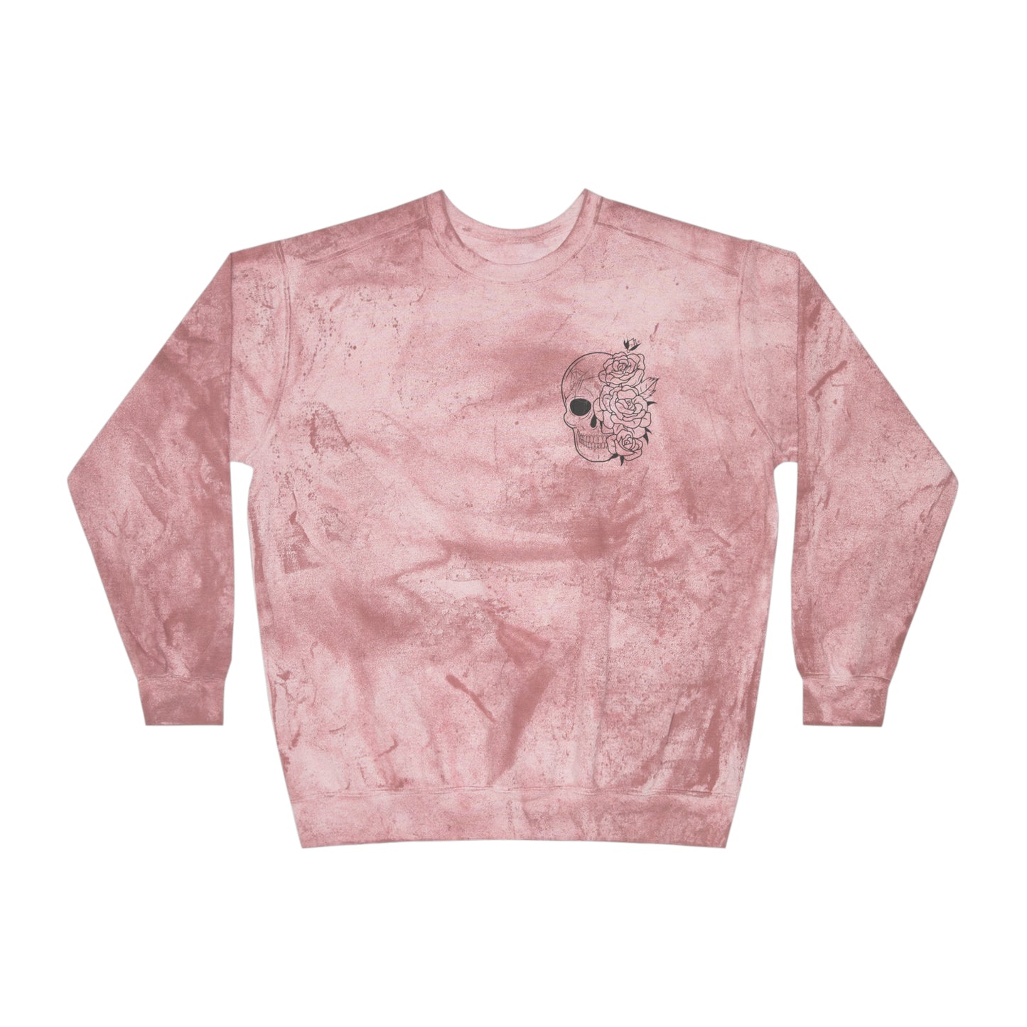 Skull Front, Vastly Overrated Back - Color Blast Comfort Colors Pullover - Multi Color Options