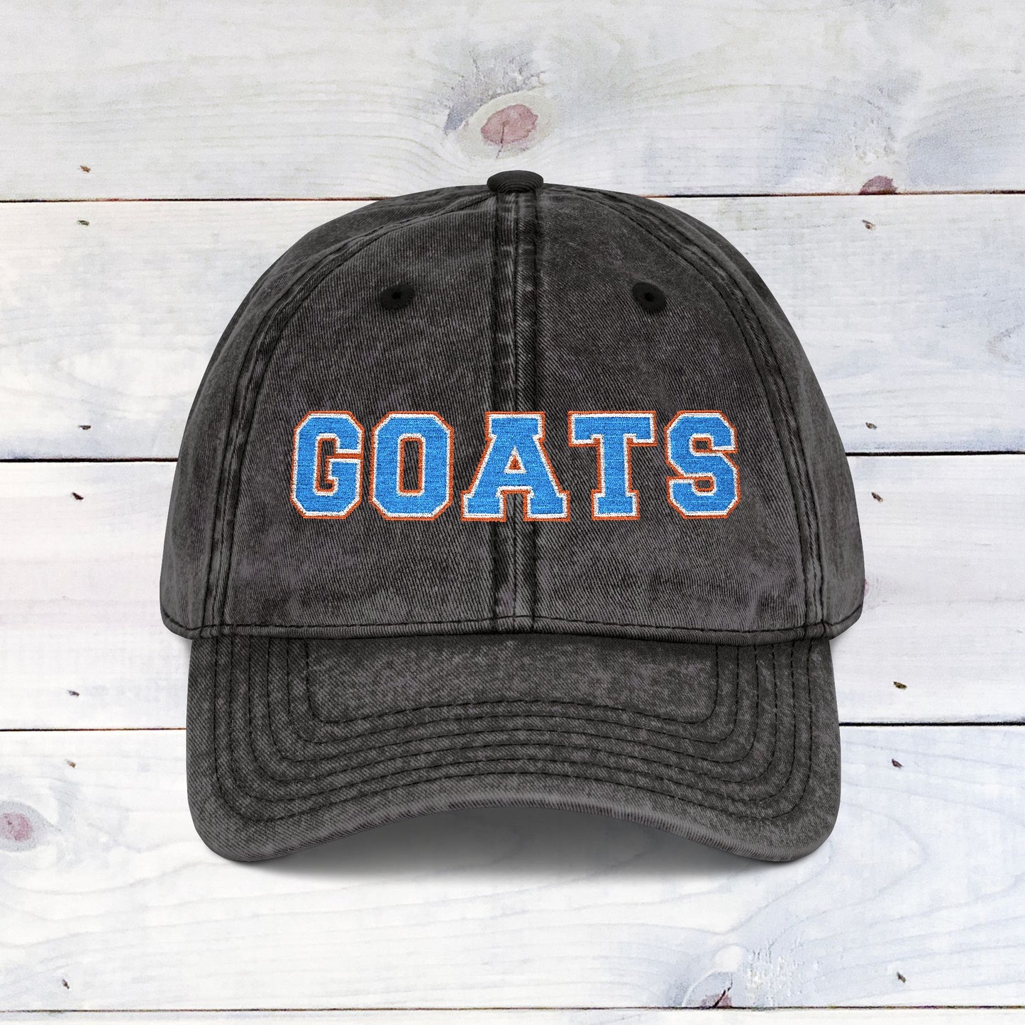 Vintage Embroidered Cap - Goats Custom