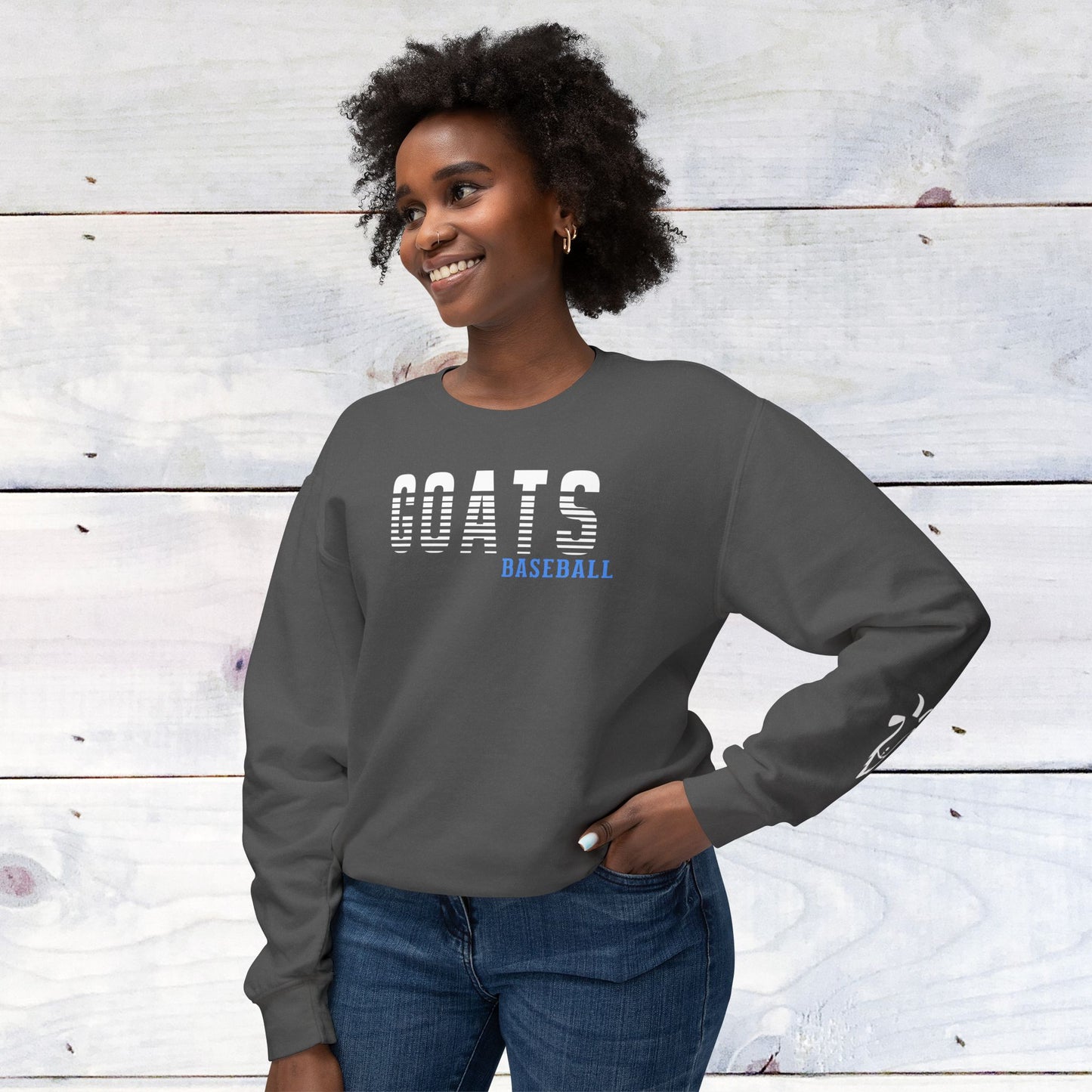 Custom GOATS  Baseball Comfort Colors Sweater