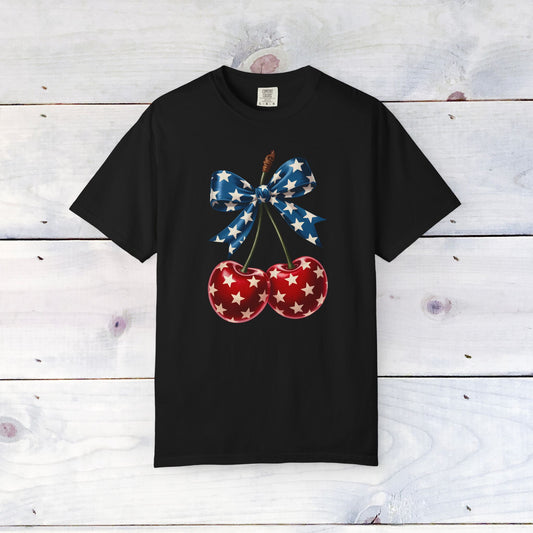 Freedom Cherries Comfort Colors Unisex Shirt