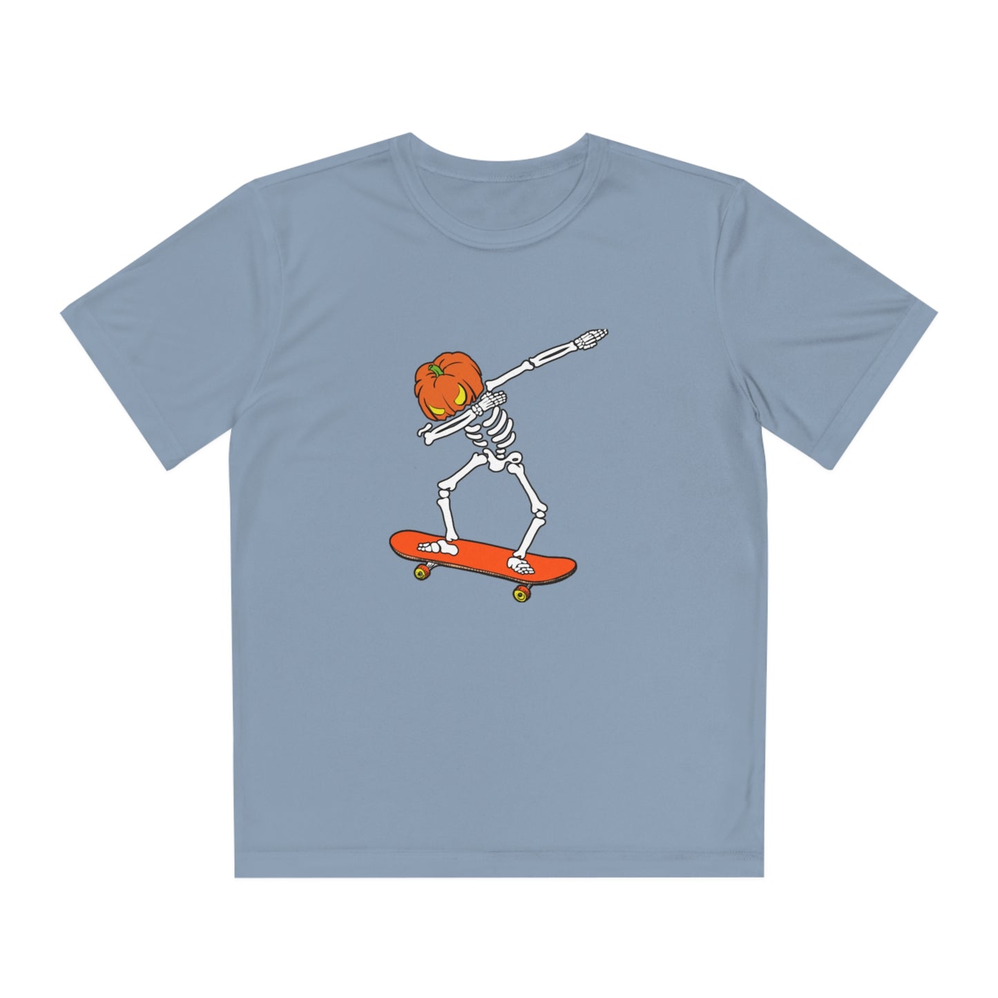 Dabbing Pumpkin Skelly Skater T