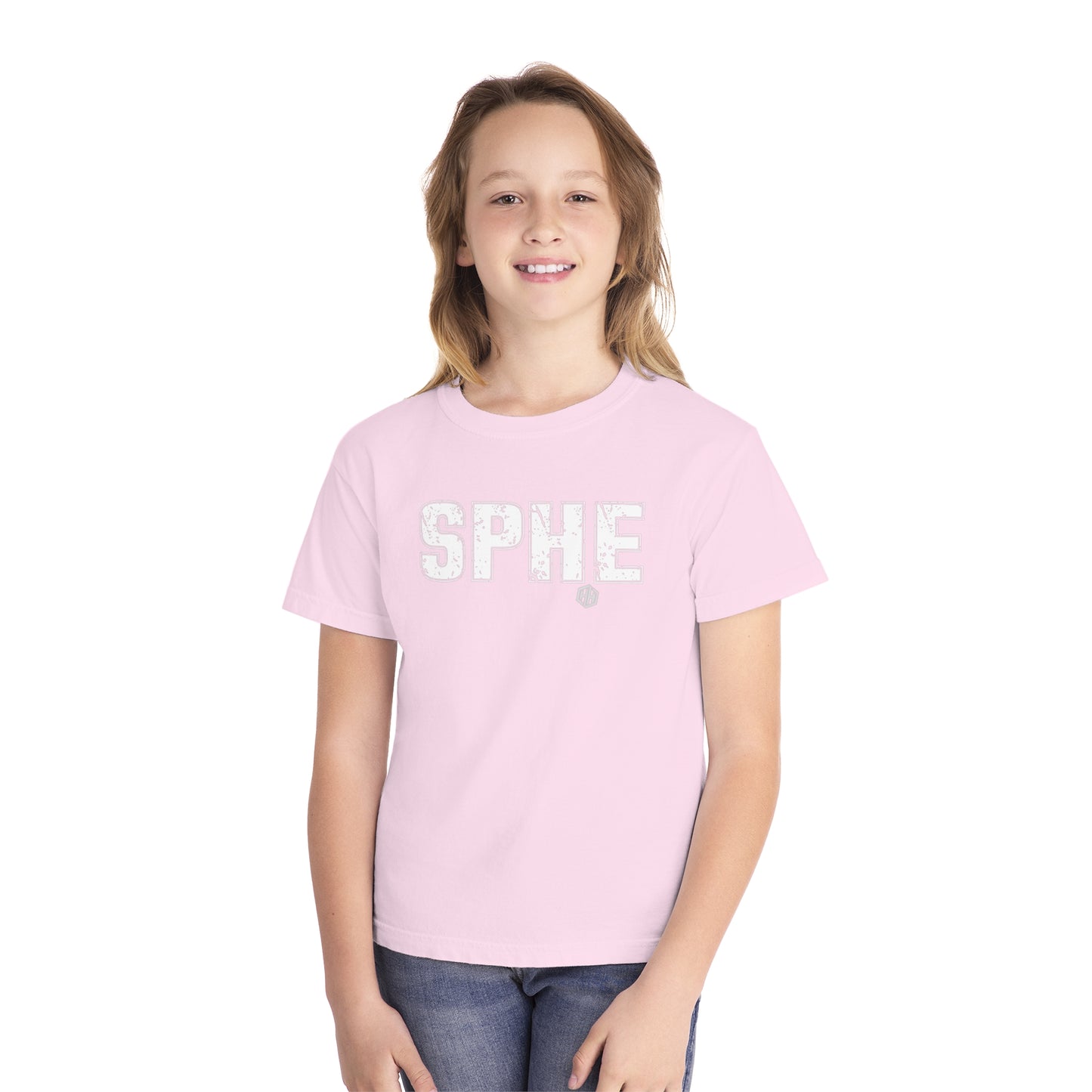 SPHE Youth Comfort Colors T . White Text