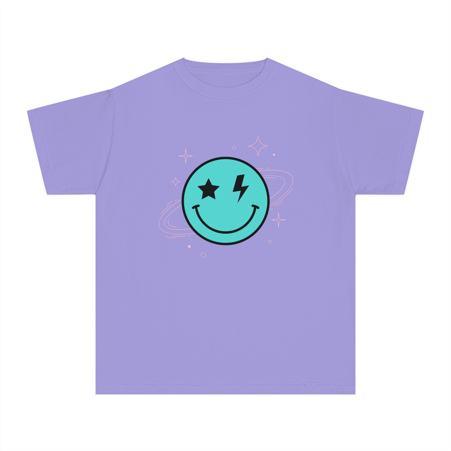 Youth Space Smiley Comfort Colors T-Shirt