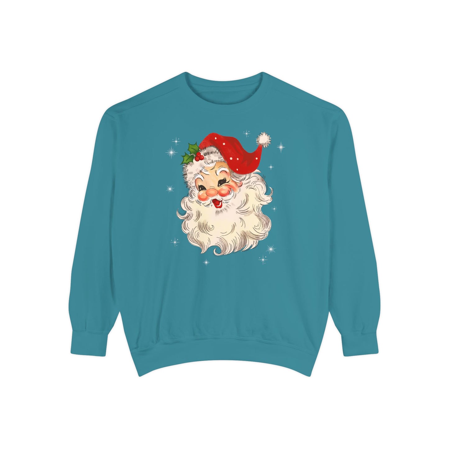Sparkle Santa Comfort Colors Sweater