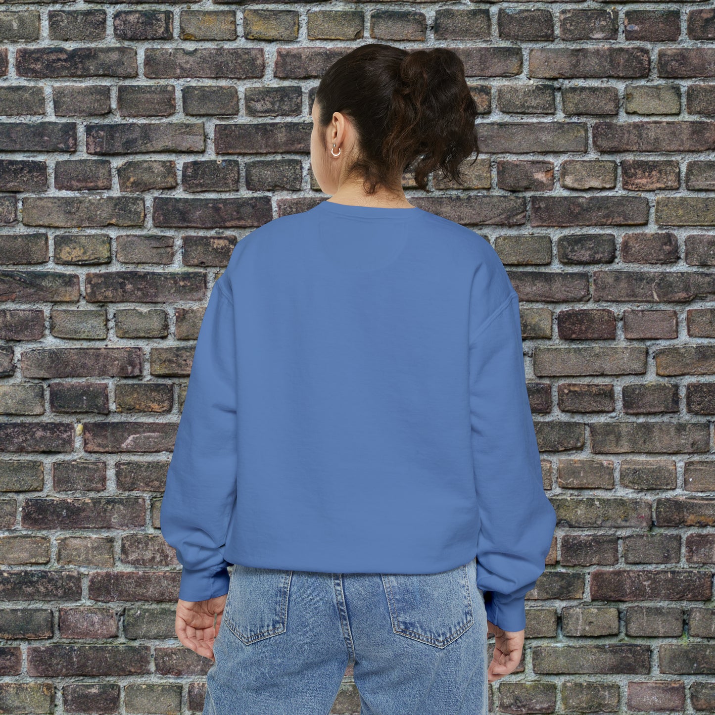 Game Day Comfort Colors Sweater - Brown Text