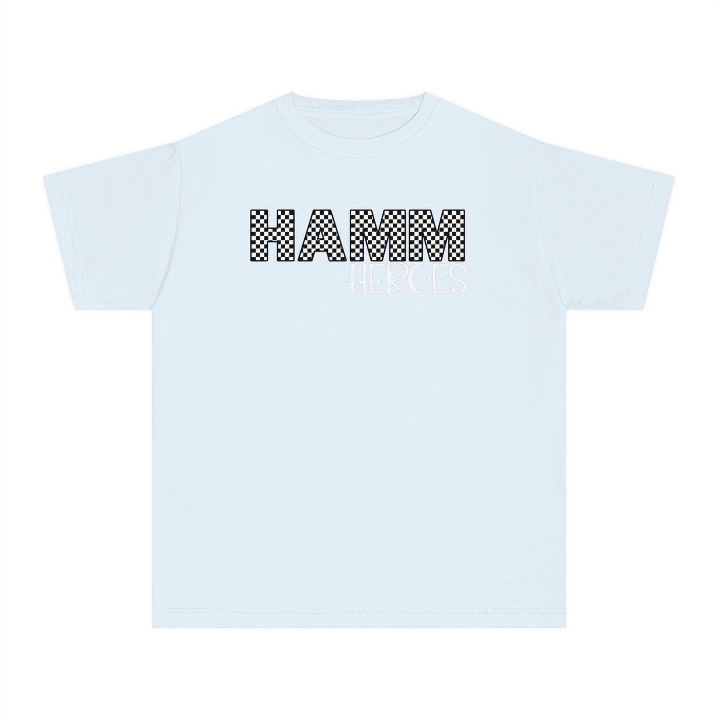 HAMM Checkered Youth Comfort Colors T . White Text
