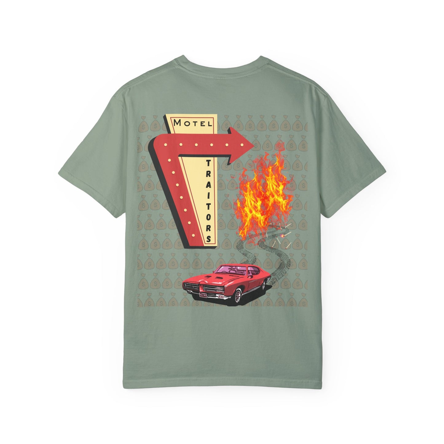 Motel Traitors - Taylor Swift Comfort Colors Shirt - Main Graphic on back