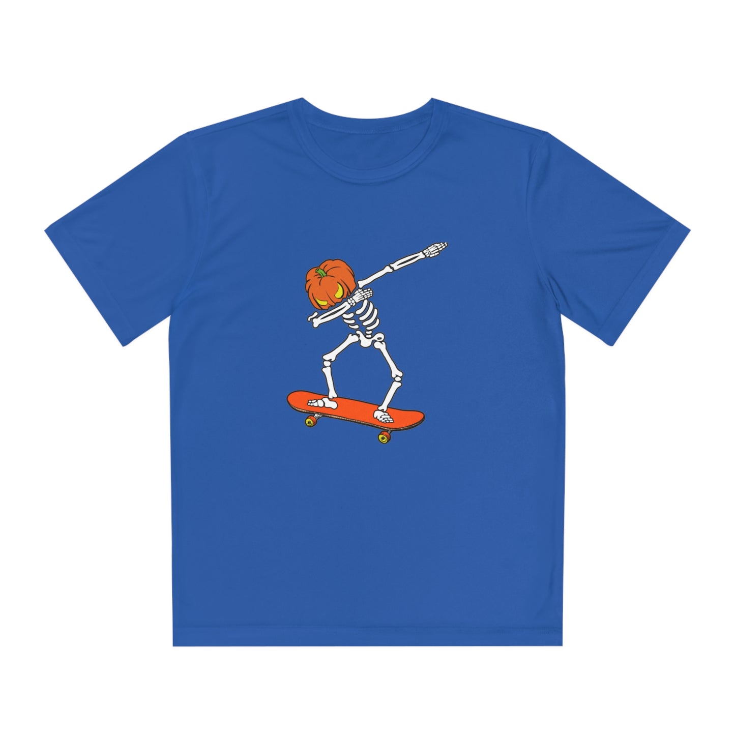 Dabbing Pumpkin Skelly Skater T